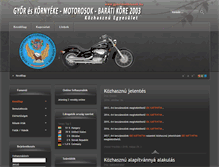 Tablet Screenshot of gyorimotorosok.hu